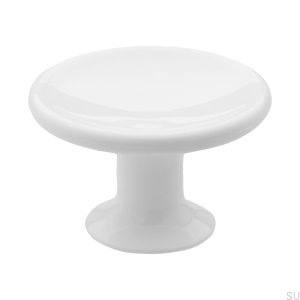 Bouton de meuble 580 en plastique blanc
