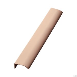 Poignée de meuble Edge Straight 350. Aluminium brossé cuivre