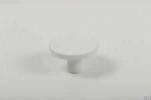 Bouton de meuble Como Big Metal blanc