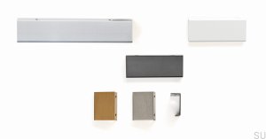 Poignée de meuble Edge Way 64 Aluminium blanc