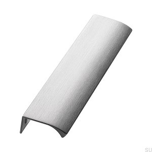 Edge Straight 200 Poignée de meuble bord argent