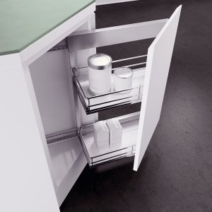 Insert coulissant DSA II blanc / coin chromé 619