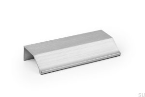 Poignée de meuble Wing 64 Aluminium Silver Brushed edge