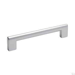 Poignée de meuble allongée 0112 Ara 128 Argent brossé