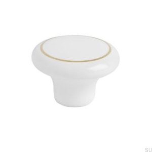 Bouton de meuble SP1 porcelaine blanche