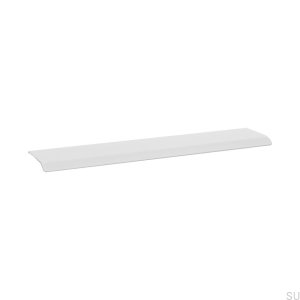 Poignée de meuble Curve 128 Edge, aluminium blanc