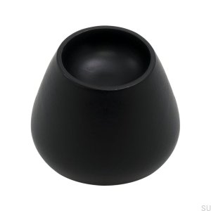 Bouton de meuble Flower Bud-34 Wooden Black matt