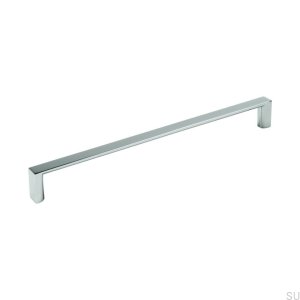Poignée de meuble allongée 735 224 Chrome poli