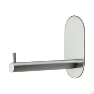 Porte-rouleau de papier toilette en saillie Base 100, acier brossé