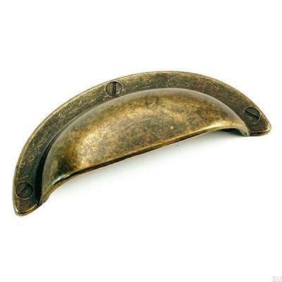 Poignée de meuble coquillage 5284 Bronze antique