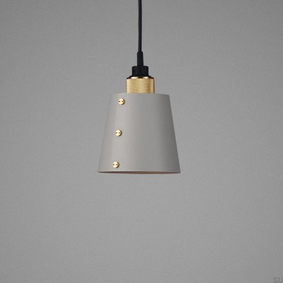 Lampa Hooked 1.0 Small Szara/Mosiądz - 2.6M [A111L]