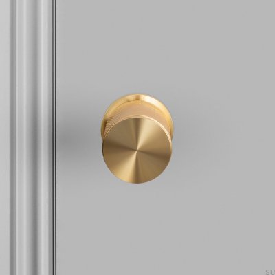 Poignée de porte double face Croix 57 Laiton