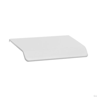 Poignée de meuble Curve à 32 bords, aluminium blanc