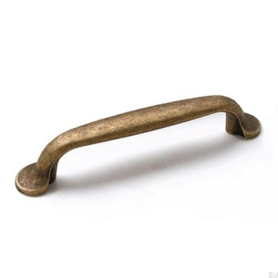 Poignée de meuble allongée 7032 128 Bronze antique
