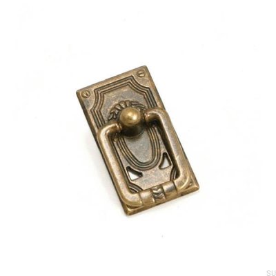 Poignée de meuble allongée 5258 Bronze antique