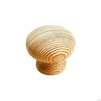 Bouton de meuble 4460 30 en bois de pin non verni