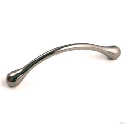 Poignée de meuble allongée 4446 128 Nickel noir poli