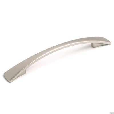 Poignée de meuble allongée 4317 128 Nickel brossé
