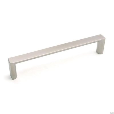 Poignée de meuble longue 4019 128 Nickel brossé