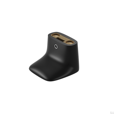 Bouton de meuble MF 1 Laiton Noir (2 pièces)