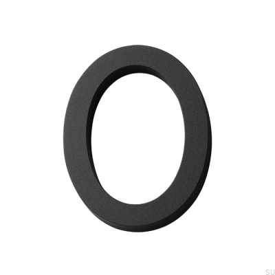 Numéro de maison moderne grand nombre 0 Aluminium