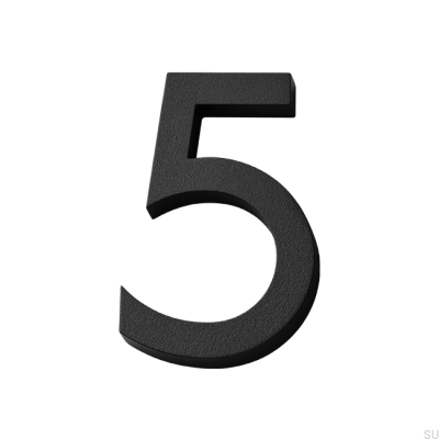 Numéro de maison moderne grand numéro 5 Aluminium
