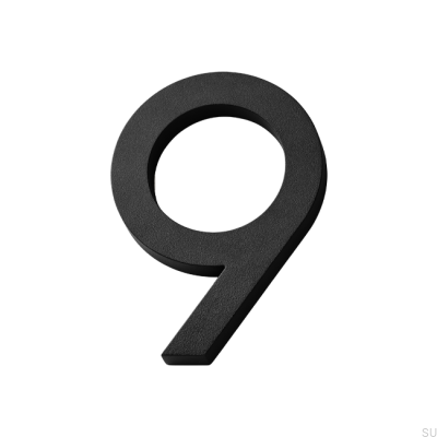 Numéro de maison moderne grand numéro 9 Aluminium