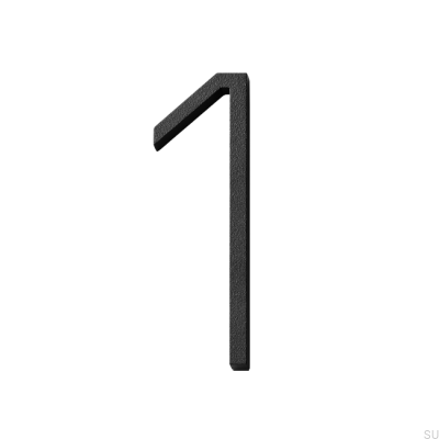 Numéro de maison grand chiffre 1 Aluminium