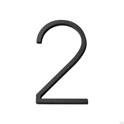 Numéro de maison grand numéro 2 Aluminium