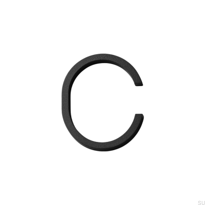 Numérotation maison lettre minuscule C Aluminium