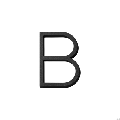 Numérotation maison lettre minuscule B Aluminium