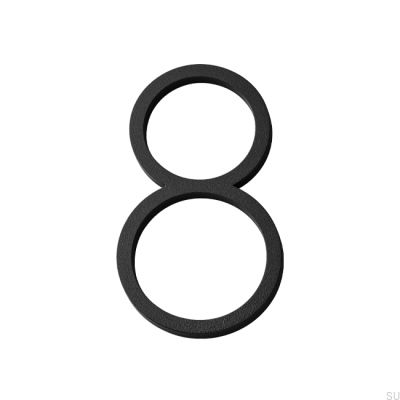 Numéro de maison petit chiffre 8 Aluminium