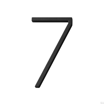 Numéro de maison petit chiffre 7 Aluminium