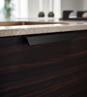 Poignée de meuble Edge Bench 160 Aluminium noir
