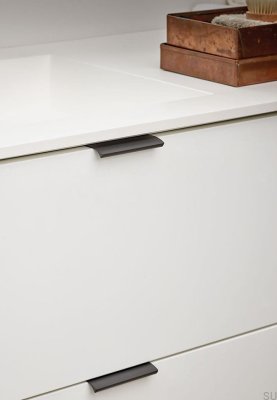 Poignée de meuble Edge Straight 100 Aluminium Anthracite