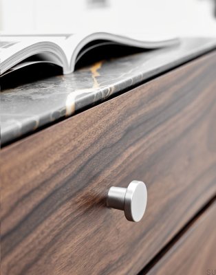 Bouton de meuble Dot 30 Métal Argent
