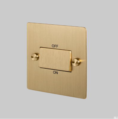 Interrupteur coupe-circuit de ventilateur en laiton, norme britannique