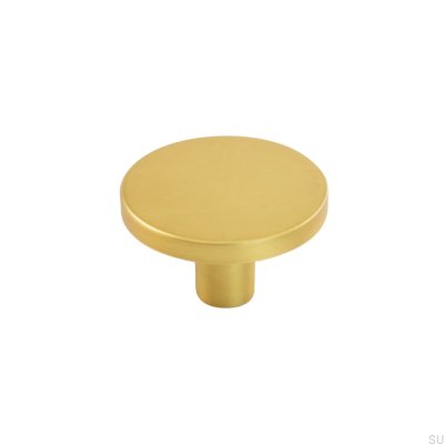 Bouton de meuble Como Big Gold, brossé