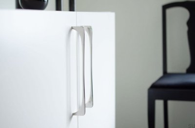 Bridge 224 poignée de meuble oblongue Acier inoxydable poli