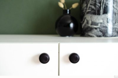 Bouton de meuble Support mural Hip 30 Aluminium noir