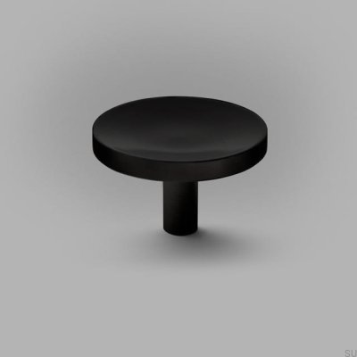 Bouton de meuble Cleo L, aluminium, noir