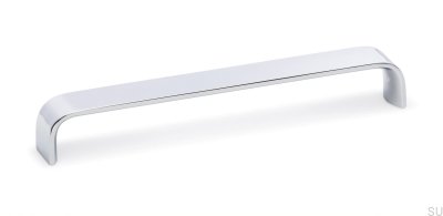 Poignée de meuble oblongue Sense 480 Chrome poli
