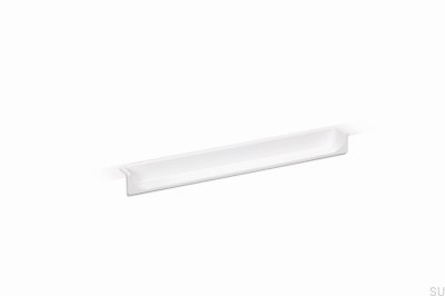 Poignée de meuble encastrée Hide 180 Métal blanc