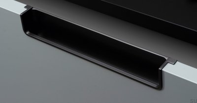 Poignée de meuble encastrée Nest 212 Métal noir