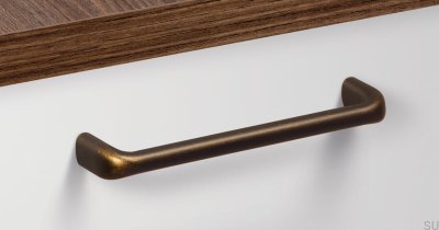 Redo 128 Poignée de meuble oblongue en bronze antique