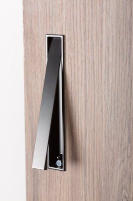 Poignée de meuble encastrée Clos 128 Métal noir