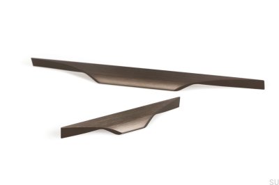Poignée de meuble oblongue Brikk 140 Bronze antique