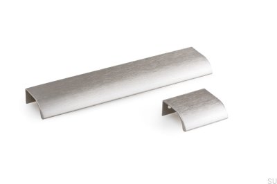 Poignée de meuble Ona 32 Edge en aluminium anodisé argent