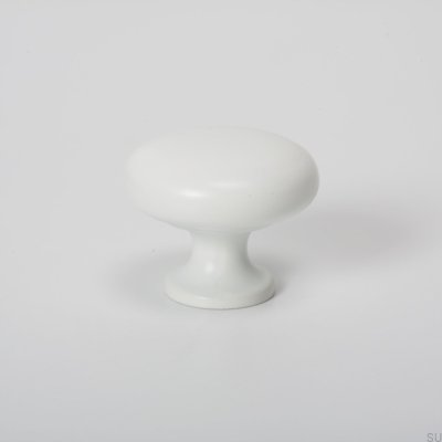 Bouton de meuble Duke Metal blanc