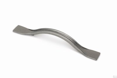 Poignée de meuble longue Raviolo 96 étain